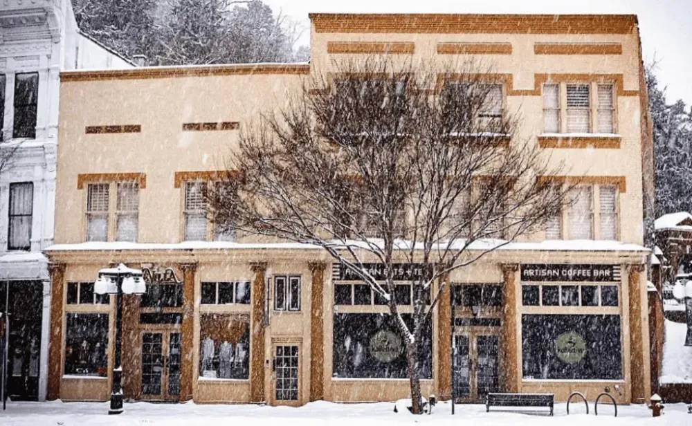 Kollective Coffee in a snow storm